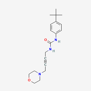 molecular formula C19H27N3O2 B2968113 1-(4-(Tert-butyl)phenyl)-3-(4-morpholinobut-2-yn-1-yl)urea CAS No. 1396784-17-0