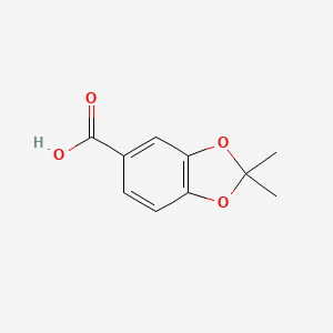 molecular formula C10H10O4 B2968122 2,2-Dimethyl-1,3-benzodioxole-5-carboxylic acid CAS No. 56011-75-7