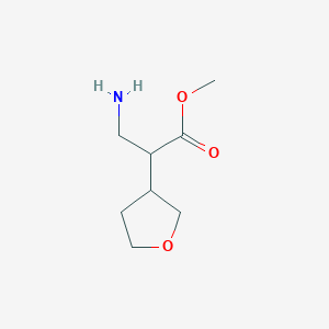 molecular formula C8H15NO3 B2968139 Methyl 3-amino-2-(oxolan-3-yl)propanoate CAS No. 1556966-10-9