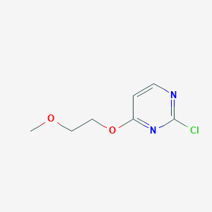 molecular formula C7H9ClN2O2 B2968168 2-Chloro-4-(2-methoxyethoxy)pyrimidine CAS No. 110821-12-0