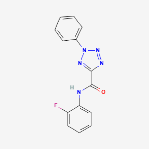 molecular formula C14H10FN5O B2968172 N-(2-fluorophenyl)-2-phenyl-2H-tetrazole-5-carboxamide CAS No. 1396783-91-7
