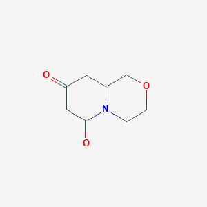 molecular formula C8H11NO3 B2968282 Octahydropyrido[2,1-c]morpholine-6,8-dione CAS No. 1512741-00-2