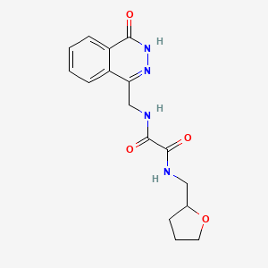 molecular formula C16H18N4O4 B2968287 N'-[(4-oxo-3,4-dihydrophthalazin-1-yl)methyl]-N-[(oxolan-2-yl)methyl]ethanediamide CAS No. 946290-66-0