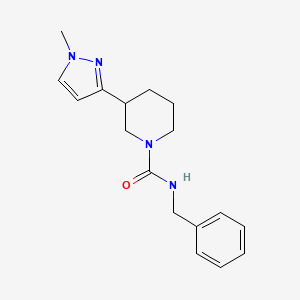 molecular formula C17H22N4O B2968304 N-benzyl-3-(1-methyl-1H-pyrazol-3-yl)piperidine-1-carboxamide CAS No. 2034305-15-0