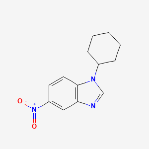 molecular formula C13H15N3O2 B2968360 1-cyclohexyl-5-nitro-1H-benzimidazole CAS No. 519016-96-7
