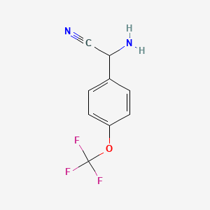 2-Amino-2-(4-(trifluoromethoxy)phenyl)acetonitrile