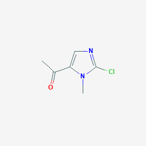 1-(2-Chloro-1-methyl-1H-imidazol-5-yl)ethan-1-one