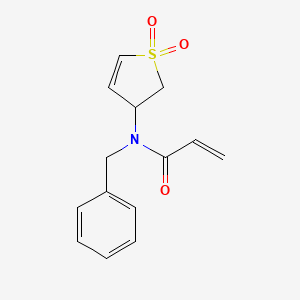 N-benzyl-N-(1,1-dioxo-2,3-dihydro-1lambda6-thiophen-3-yl)prop-2-enamide