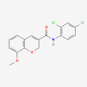 molecular formula C17H13Cl2NO3 B2968414 N-(2,4-dichlorophenyl)-8-methoxy-2H-chromene-3-carboxamide CAS No. 338759-88-9
