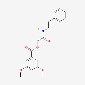 [(2-Phenylethyl)carbamoyl]methyl 3,5-dimethoxybenzoate