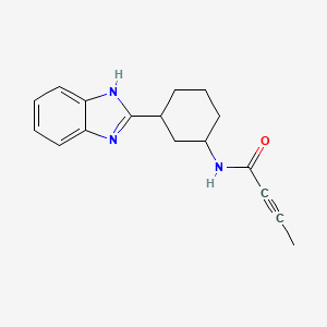 N-[3-(1H-Benzimidazol-2-yl)cyclohexyl]but-2-ynamide