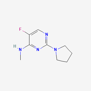B2968462 5-fluoro-N-methyl-2-(pyrrolidin-1-yl)pyrimidin-4-amine CAS No. 880063-38-7