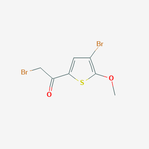 2-Bromo-1-(4-bromo-5-methoxythiophen-2-yl)ethan-1-one