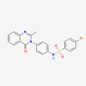 4-bromo-N-(4-(2-methyl-4-oxoquinazolin-3(4H)-yl)phenyl)benzenesulfonamide