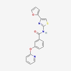 N-(4-(furan-2-yl)thiazol-2-yl)-3-(pyridin-2-yloxy)benzamide