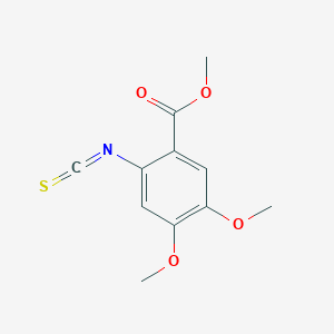 molecular formula C11H11NO4S B2968497 Methyl 2-isothiocyanato-4,5-dimethoxybenzoate CAS No. 113417-46-2