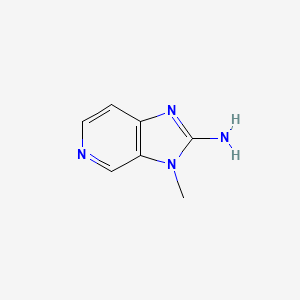 molecular formula C7H8N4 B2968510 3-methyl-3H-imidazo[4,5-c]pyridin-2-amine CAS No. 1256835-24-1