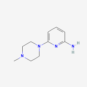 molecular formula C10H16N4 B2968539 6-(4-Methylpiperazin-1-yl)pyridin-2-amine CAS No. 54132-20-6