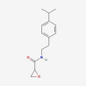 molecular formula C14H19NO2 B2968545 N-[2-(4-Propan-2-ylphenyl)ethyl]oxirane-2-carboxamide CAS No. 2411309-24-3