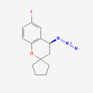 (4S)-4-Azido-6-fluorospiro[3,4-dihydrochromene-2,1'-cyclopentane]