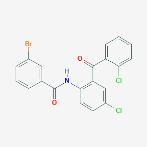 3-bromo-N-[4-chloro-2-(2-chlorobenzoyl)phenyl]benzamide