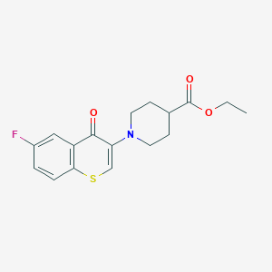 Ethyl 1-(6-fluoro-4-oxothiochromen-3-yl)piperidine-4-carboxylate