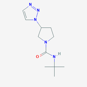 N-(tert-butyl)-3-(1H-1,2,3-triazol-1-yl)pyrrolidine-1-carboxamide