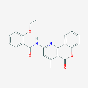 2-ethoxy-N-(4-methyl-5-oxochromeno[4,3-b]pyridin-2-yl)benzamide