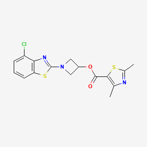 1-(4-Chlorobenzo[d]thiazol-2-yl)azetidin-3-yl 2,4-dimethylthiazole-5-carboxylate