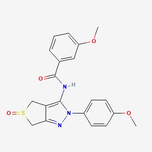 3-methoxy-N-(2-(4-methoxyphenyl)-5-oxido-4,6-dihydro-2H-thieno[3,4-c]pyrazol-3-yl)benzamide