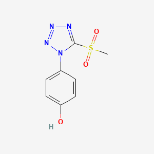 4-(5-(Methylsulfonyl)-1H-tetrazol-1-yl)phenol
