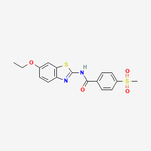 N-(6-ethoxybenzo[d]thiazol-2-yl)-4-(methylsulfonyl)benzamide