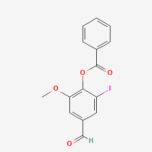 4-Formyl-2-iodo-6-methoxyphenyl benzoate