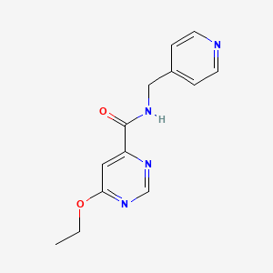 6-ethoxy-N-(pyridin-4-ylmethyl)pyrimidine-4-carboxamide