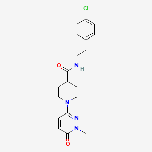 N-(4-chlorophenethyl)-1-(1-methyl-6-oxo-1,6-dihydropyridazin-3-yl)piperidine-4-carboxamide