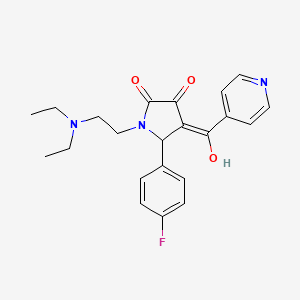 1-(2-(diethylamino)ethyl)-5-(4-fluorophenyl)-3-hydroxy-4-isonicotinoyl-1H-pyrrol-2(5H)-one