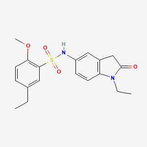 5-ethyl-N-(1-ethyl-2-oxoindolin-5-yl)-2-methoxybenzenesulfonamide