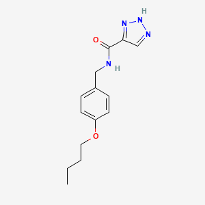 N-(4-butoxybenzyl)-1H-1,2,3-triazole-5-carboxamide