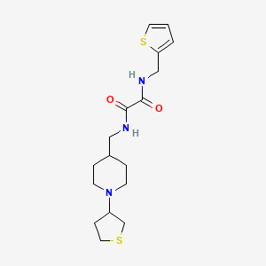 N1-((1-(tetrahydrothiophen-3-yl)piperidin-4-yl)methyl)-N2-(thiophen-2-ylmethyl)oxalamide