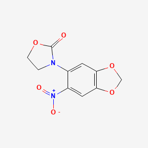 3-(6-Nitro-1,3-benzodioxol-5-yl)-1,3-oxazolidin-2-one