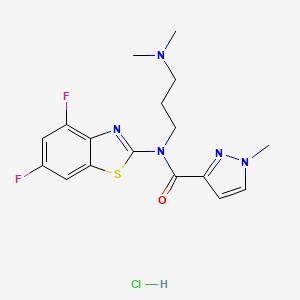 N-(4,6-difluorobenzo[d]thiazol-2-yl)-N-(3-(dimethylamino)propyl)-1-methyl-1H-pyrazole-3-carboxamide hydrochloride