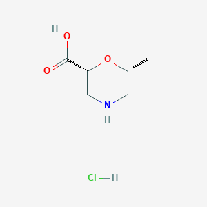 (2R,6R)-6-Methylmorpholine-2-carboxylic acid hcl
