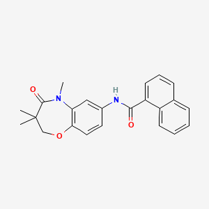 N-(3,3,5-trimethyl-4-oxo-2,3,4,5-tetrahydrobenzo[b][1,4]oxazepin-7-yl)-1-naphthamide