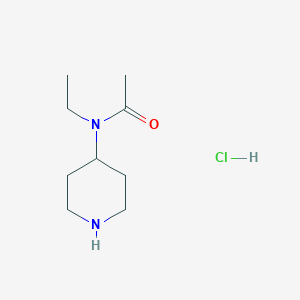 molecular formula C9H19ClN2O B2968736 N-Ethyl-N-(piperidin-4-yl)acetamide hydrochloride CAS No. 1256107-25-1