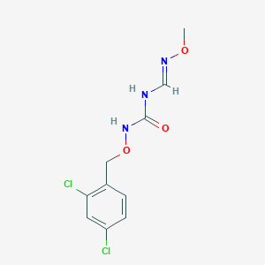 molecular formula C10H11Cl2N3O3 B2968752 N-[(2,4-dichlorobenzyl)oxy]-N-[(methoxyimino)methyl]urea CAS No. 338395-17-8