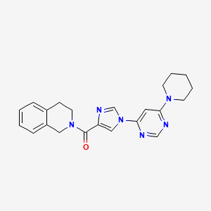 3,4-dihydro-2(1H)-isoquinolinyl[1-(6-piperidino-4-pyrimidinyl)-1H-imidazol-4-yl]methanone