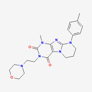 1-methyl-9-(4-methylphenyl)-3-(2-morpholin-4-ylethyl)-7,8-dihydro-6H-purino[7,8-a]pyrimidine-2,4-dione