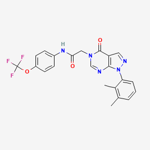 2-(1-(2,3-dimethylphenyl)-4-oxo-1H-pyrazolo[3,4-d]pyrimidin-5(4H)-yl)-N-(4-(trifluoromethoxy)phenyl)acetamide