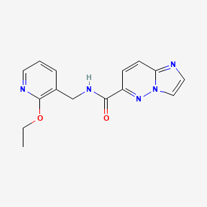 molecular formula C15H15N5O2 B2968839 N-[(2-ethoxypyridin-3-yl)methyl]imidazo[1,2-b]pyridazine-6-carboxamide CAS No. 2415531-10-9