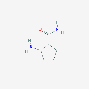 molecular formula C6H12N2O B2968846 2-aminoCyclopentanecarboxamide CAS No. 248607-72-9